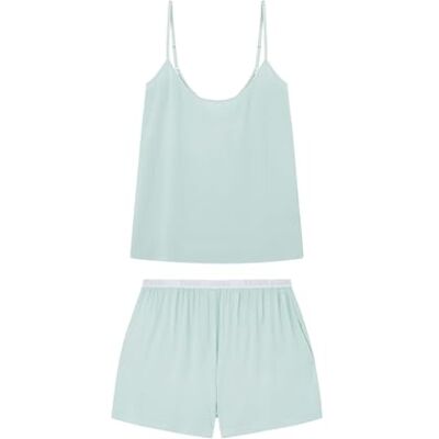 women'secret Korte pyjama voor dames, Groen, S women'secret Korte pyjama voor dames, Groen, S