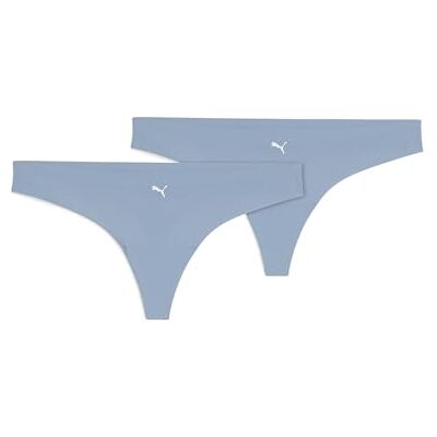 PUMA Naadloze String voor Dames, set van 2 stuks M, Dusk Blue PUMA Naadloze String voor Dames, set van 2 stuks M, Dusk Blue