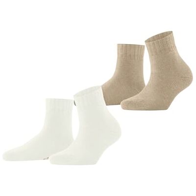 ESPRIT Dames Sokken Plush W Sso katoen eenkleurig 2 paar, Veelkleurig Off-White Sand Melange 0010, 35-38 ESPRIT Dames Sokken Plush W Sso katoen eenkleurig 2 paar, Veelkleurig Off-White Sand Melange 0010, 35-38