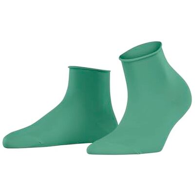 FALKE Dames Sokken Cotton Touch W Sso katoen eenkleurig 1 paar, Turkoois Ocean Green 7506, 35-38 FALKE Dames Sokken Cotton Touch W Sso katoen eenkleurig 1 paar, Turkoois Ocean Green 7506, 35-38