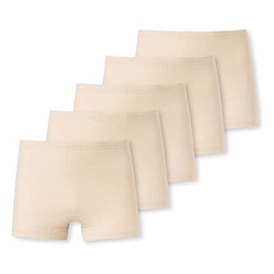 Schiesser Dames 5PACK Pagenslip ondergoed, huidskleur, 46 Schiesser Dames 5PACK Pagenslip ondergoed, huidskleur, 46