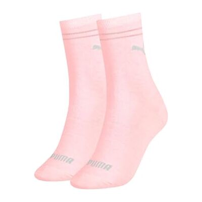 PUMA CLSSC Sok voor dames (pak van 2), roze, 38 EU PUMA CLSSC Sok voor dames (pak van 2), roze, 38 EU