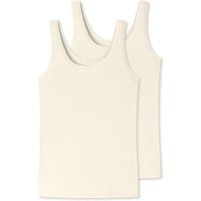 Uncover by Schiesser Schiesser Dames 2-pack top ondergoed, crèmekleurig, XXL, crèmetinten, XXL Uncover by Schiesser Schiesser Dames 2-pack top ondergoed, crèmekleurig, XXL, crèmetinten, XXL