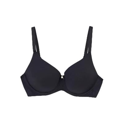 Dagi Dames Underwire Fixed Strap Bra, zwart, 90D Dagi Dames Underwire Fixed Strap Bra, zwart, 90D