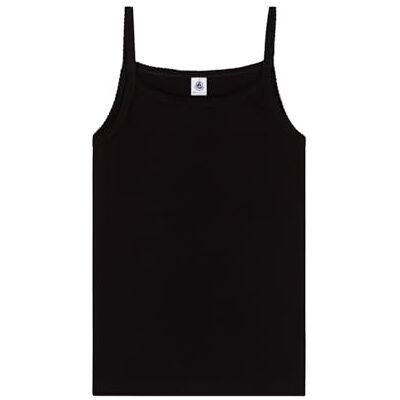 Petit Bateau Dameshemd met bandjes, Zwart, L Petit Bateau Dameshemd met bandjes, Zwart, L