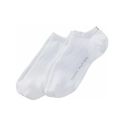 Tommy Hilfiger Enkelsokken voor dames, verpakking van 2 stuks, wit, 39-42 EU Tommy Hilfiger Enkelsokken voor dames, verpakking van 2 stuks, wit, 39-42 EU
