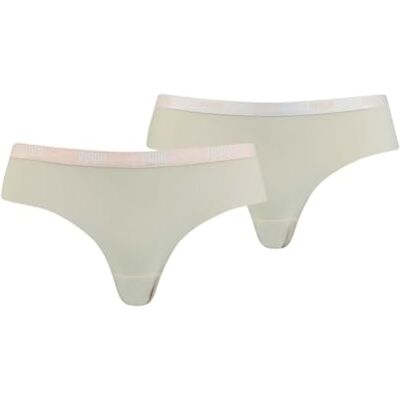 PUMA Braziliaans ondergoed voor dames (set van 2), Rose Dust, L PUMA Braziliaans ondergoed voor dames (set van 2), Rose Dust, L