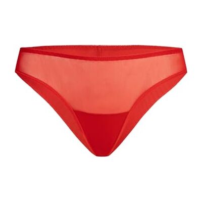Teyli Vrouwen Knickers Braziliaanse tanga slip mesh volledig comfort ademend elastisch slipje naadloze rug Tati, Rood, 8 Petite Teyli Vrouwen Knickers Braziliaanse tanga slip mesh volledig comfort ademend elastisch slipje naadloze rug Tati, Rood, 8 Petite