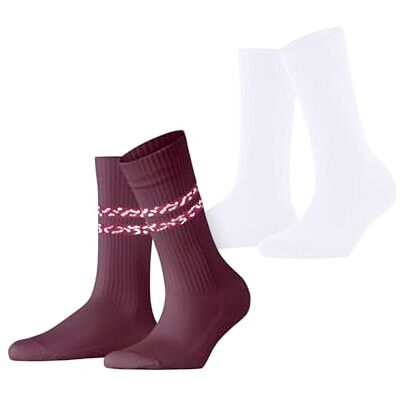 ESPRIT Dames Sokken Memphis Rib Multipack W So katoen gedessineerd 2 paar, Veelkleurig Shadow Red White 0030, 35-38 ESPRIT Dames Sokken Memphis Rib Multipack W So katoen gedessineerd 2 paar, Veelkleurig Shadow Red White 0030, 35-38