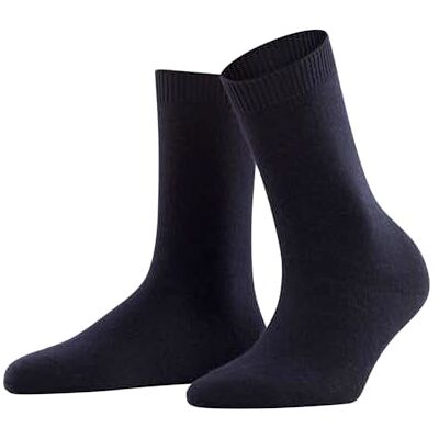 FALKE Dames Sokken Cosy Wool W So wol eenkleurig 1 paar, Blauw Dark Navy 6375, 39-42 FALKE Dames Sokken Cosy Wool W So wol eenkleurig 1 paar, Blauw Dark Navy 6375, 39-42
