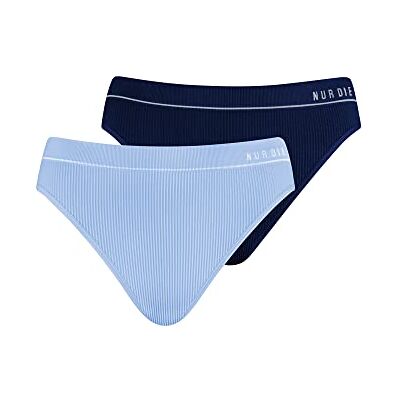 Nur Die Retro Slip 2-pack meerkleurig sportieve onderbroeken dames, marine/lichtblauw Nur Die Retro Slip 2-pack meerkleurig sportieve onderbroeken dames, marine/lichtblauw