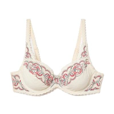 Playtex Flower Elegance Damesbeha met beugel van kant, 1 stuk, Meerkleurig, 90E Playtex Flower Elegance Damesbeha met beugel van kant, 1 stuk, Meerkleurig, 90E