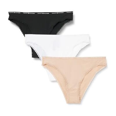 Tommy Hilfiger Dames 3 PACK KANT BRAZILIAN UW0UW05933, Oranje, XL, Oranje (Misty Blush/Wit/Zwart), XL Tommy Hilfiger Dames 3 PACK KANT BRAZILIAN UW0UW05933, Oranje, XL, Oranje (Misty Blush/Wit/Zwart), XL