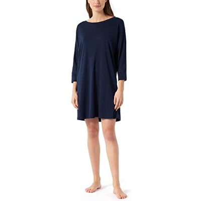 Schiesser Dames Sleepshirt 90 cm nachthemd, donkerblauw, 42 Schiesser Dames Sleepshirt 90 cm nachthemd, donkerblauw, 42