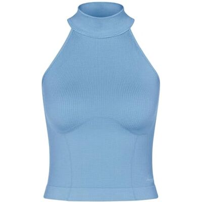 Sloggi Dames Ever Infused Relax High Neck Top Undershirt, Azura Blue, XS Sloggi Dames Ever Infused Relax High Neck Top Undershirt, Azura Blue, XS