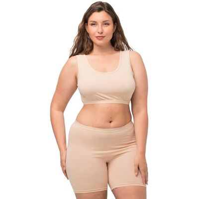 Ulla Popken Bustier om aan te trekken, effen, damesbeha's, Witte parel, 58-60 Ulla Popken Bustier om aan te trekken, effen, damesbeha's, Witte parel, 58-60