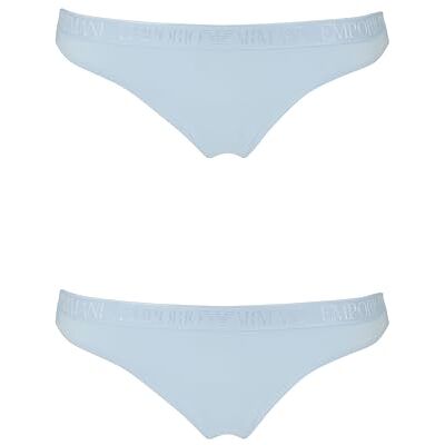 Giorgio Armani Brasiliaanse slip voor dames, lichtblauw/lichtblauw, S, Lichtblauw/Lichtblauw, S Giorgio Armani Brasiliaanse slip voor dames, lichtblauw/lichtblauw, S, Lichtblauw/Lichtblauw, S