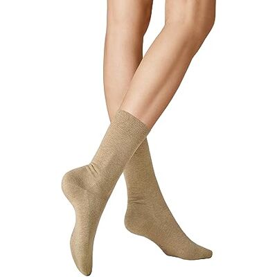 KUNERT Dames Sok 223500 LIZ, gebreid, 39/42, beige gemêleerd, beige, 97% katoen, zacht, warm, drukvrije comfortband, huidvriendelijk, comfortabel, beige gemêleerd., 39-42 EU KUNERT Dames Sok 223500 LIZ, gebreid, 39/42, beige gemêleerd, beige, 97% katoen, zacht, warm, drukvrije comfortband, huidvriendelijk, comfortabel, beige gemêleerd., 39-42 EU