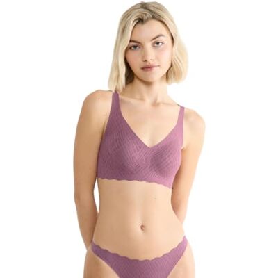 Sloggi Zero Feel Bliss Bralette damesbeha, Purple Clover, XL Sloggi Zero Feel Bliss Bralette damesbeha, Purple Clover, XL