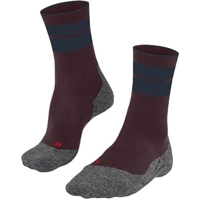 FALKE Dames Wandelsokken TK Stabilizing W So wol functioneel materiaal anti-blaar dik 1 paar, Rood Barolo 8526, 35-36 FALKE Dames Wandelsokken TK Stabilizing W So wol functioneel materiaal anti-blaar dik 1 paar, Rood Barolo 8526, 35-36