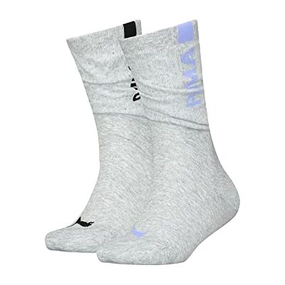 PUMA Dames Slouch Sock Hosiery, Grey Mélange/Elektro, 35/38, Grey Mélange/elektrisch, 35/38 EU PUMA Dames Slouch Sock Hosiery, Grey Mélange/Elektro, 35/38, Grey Mélange/elektrisch, 35/38 EU