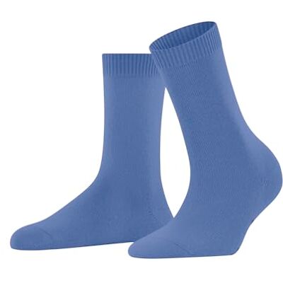 FALKE Dames Sokken Cosy Wool W So wol kasjmier eenkleurig 1 paar, Blauw Water 6550, 35-38 FALKE Dames Sokken Cosy Wool W So wol kasjmier eenkleurig 1 paar, Blauw Water 6550, 35-38