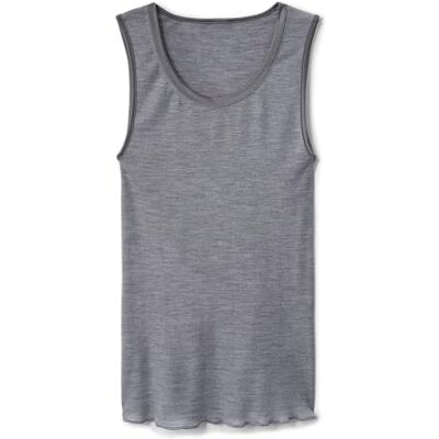 CALIDA True Confidence Tanktop van wolzijde voor dames, van merinowol en zijde, verwarmend, temperatuurregulerend en geurneutraliserend, fijn geribbeld, Platina Melé_, 36-38 CALIDA True Confidence Tanktop van wolzijde voor dames, van merinowol en zijde, verwarmend, temperatuurregulerend en geurneutraliserend, fijn geribbeld, Platina Melé_, 36-38