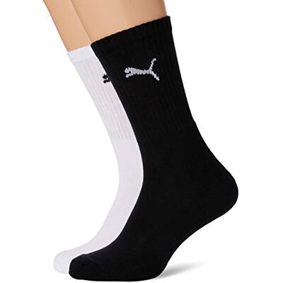 PUMA Uniseks sokken (pak van 5), wit/grijs/zwart, 35/38 EU PUMA Uniseks sokken (pak van 5), wit/grijs/zwart, 35/38 EU