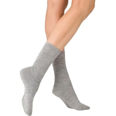 KUNERT Dames Wool Care sokken, lichtgrijs, regular KUNERT Dames Wool Care sokken, lichtgrijs, regular