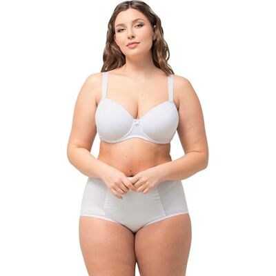 Ulla Popken , Dames grote maten, multi-way-beha, softcups, afneembare bandjes, cup C E, wit, 90C Ulla Popken , Dames grote maten, multi-way-beha, softcups, afneembare bandjes, cup C E, wit, 90C