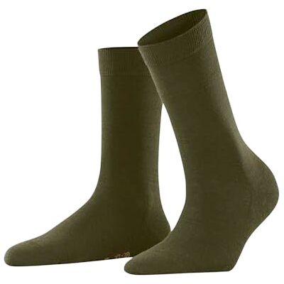FALKE Dames Sokken Softmerino W So wol katoen eenkleurig 1 paar, Groen Artichoke 7436, 37-38 FALKE Dames Sokken Softmerino W So wol katoen eenkleurig 1 paar, Groen Artichoke 7436, 37-38