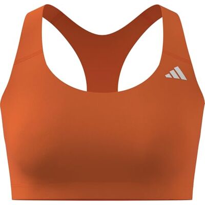 adidas Mujer Optime Essentials Workout Medium Support Bra, Pure Orange, XS adidas Mujer Optime Essentials Workout Medium Support Bra, Pure Orange, XS