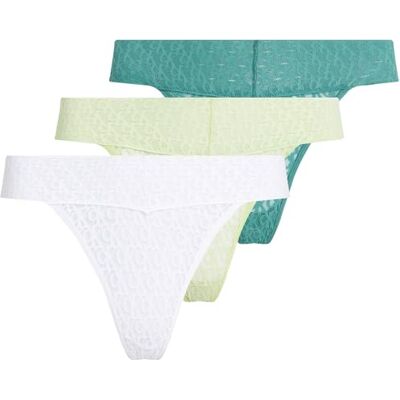 Calvin Dames Low Rise BIKINI 3PK, Multi, 3XL, Multi (Wit/Highline Groen/Levendig Teal), 3XL Calvin Dames Low Rise BIKINI 3PK, Multi, 3XL, Multi (Wit/Highline Groen/Levendig Teal), 3XL