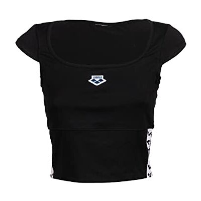 ARENA Women's Standard Icons Bra Top Solid, Black-White-Black, Small ARENA Women's Standard Icons Bra Top Solid, Black-White-Black, Small