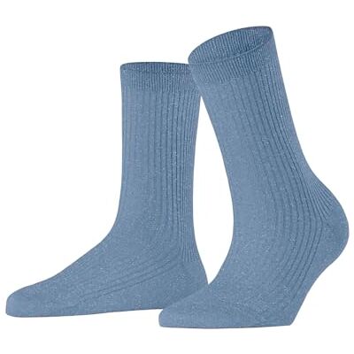 FALKE Dames Sokken Shiny W So viscose eenkleurig 1 paar, Blauw Ice Blue 6283, 39-42 FALKE Dames Sokken Shiny W So viscose eenkleurig 1 paar, Blauw Ice Blue 6283, 39-42