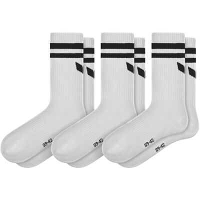 Erima Unisex Wings 3-pack sokken (2182610), wit, 35-38 Erima Unisex Wings 3-pack sokken (2182610), wit, 35-38