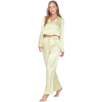 Trendyol Vrouw Plain Geweven Pyjama Set dames Pyjamaset (2-Pack) Trendyol Vrouw Plain Geweven Pyjama Set dames Pyjamaset (2-Pack)