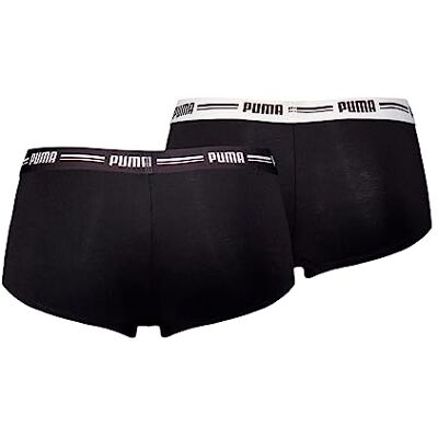 PUMA Dames MINI SHORT (verpakking van 2), zwart, XS PUMA Dames MINI SHORT (verpakking van 2), zwart, XS