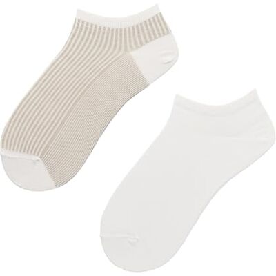 Hudson Heren Sneaker Sokken Tape 2-Pack Huidvriendelijk Wit 39-42 Hudson Heren Sneaker Sokken Tape 2-Pack Huidvriendelijk Wit 39-42