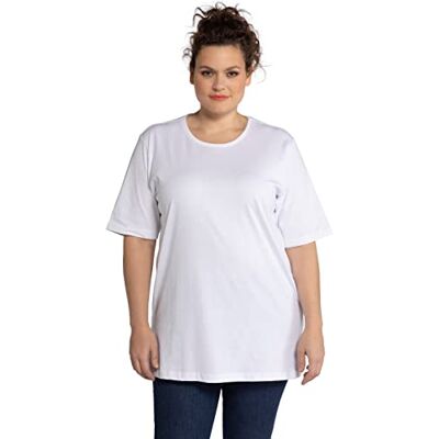 Ulla Popken Dames grote maten beugel BH tot 110D Lingerie zachte schelpen, verstelbare bandjes Naadloos, Uni & Sierstrik 697144, wit (wit 20), 90D Ulla Popken Dames grote maten beugel BH tot 110D Lingerie zachte schelpen, verstelbare bandjes Naadloos, Uni & Sierstrik 697144, wit (wit 20), 90D