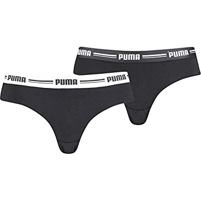 PUMA Braziliaans dames (verpakking van 2 stuks), zwart, XS PUMA Braziliaans dames (verpakking van 2 stuks), zwart, XS