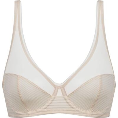 DIM x INES de La Fressange Full Cup beugelbeha, 1 x exclusieve collectie optimale grip elegante en geraffineerde stijl, Roze ballerina, 80E DIM x INES de La Fressange Full Cup beugelbeha, 1 x exclusieve collectie optimale grip elegante en geraffineerde stijl, Roze ballerina, 80E
