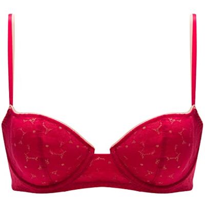 Passionata Frans Kiss Balconet voor dames, Rood (Mon Cheri H6), 70B Passionata Frans Kiss Balconet voor dames, Rood (Mon Cheri H6), 70B