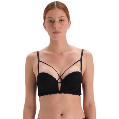 Dagi Dames Lace Detailled Full Cup Underwire Bra, zwart, M Dagi Dames Lace Detailled Full Cup Underwire Bra, zwart, M