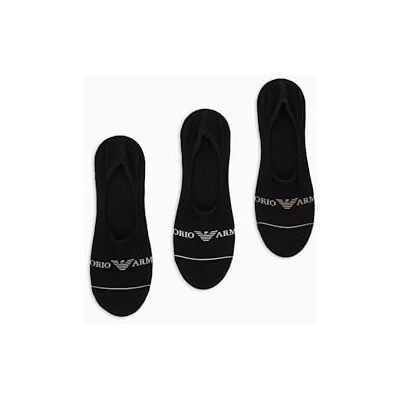 Giorgio Armani Heren 3-Pack Sokken INVISIBILE, Zwart/Zwart/Zwart, S/M, Zwart/Zwart/Zwart, Small-Medium Giorgio Armani Heren 3-Pack Sokken INVISIBILE, Zwart/Zwart/Zwart, S/M, Zwart/Zwart/Zwart, Small-Medium