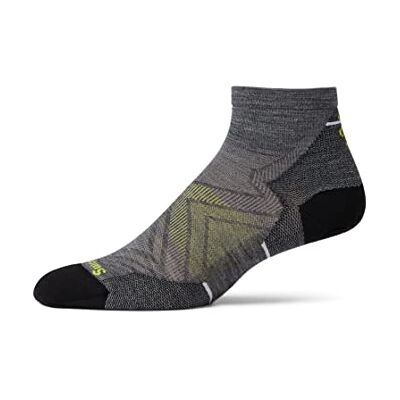 Smartwool Uniseks Run Zero Cushion Ankle Sokken Medium Gray XL Smartwool Uniseks Run Zero Cushion Ankle Sokken Medium Gray XL