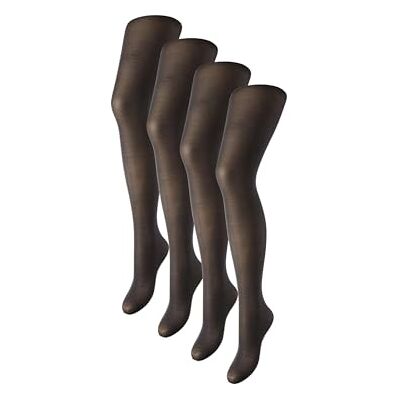 PIECES damespanty, Zwart/Pack: 4-pack, S/M PIECES damespanty, Zwart/Pack: 4-pack, S/M
