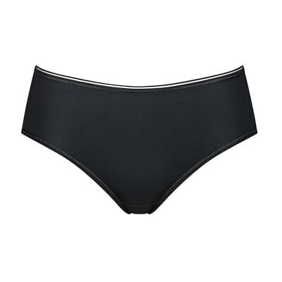 Sloggi Sensationele Midi Boxerslip voor dames, Zwart (Noir), 38 Sloggi Sensationele Midi Boxerslip voor dames, Zwart (Noir), 38