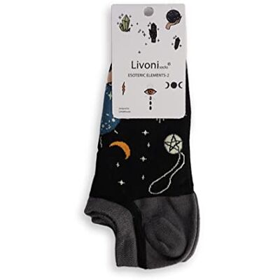 Livoni Esoteric Elements-Low Socks 35-38 sokken, meerkleurig, S, Meerkleurig, S Livoni Esoteric Elements-Low Socks 35-38 sokken, meerkleurig, S, Meerkleurig, S