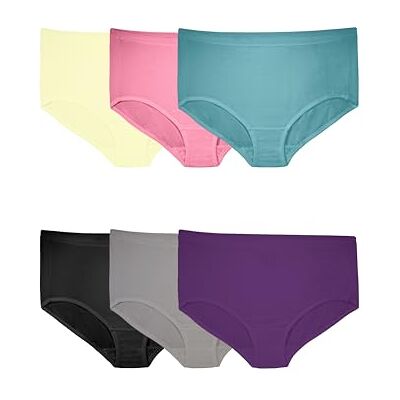 Fruit of the Loom Fit For Me katoenen ondergoed, multipack dames Heuponderbroek (6-Pack) Fruit of the Loom Fit For Me katoenen ondergoed, multipack dames Heuponderbroek (6-Pack)
